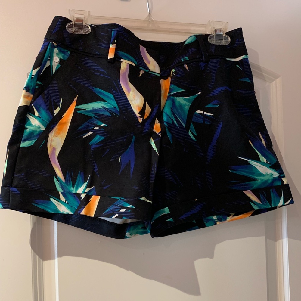 Tropical print shorts